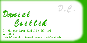 daniel csillik business card